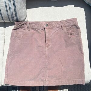 Pink Corduroy Mini Skirt 💕